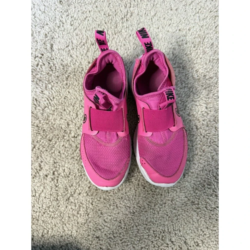 Nike Flex Runner Pink Slip-On Sneakers girls size 13.5